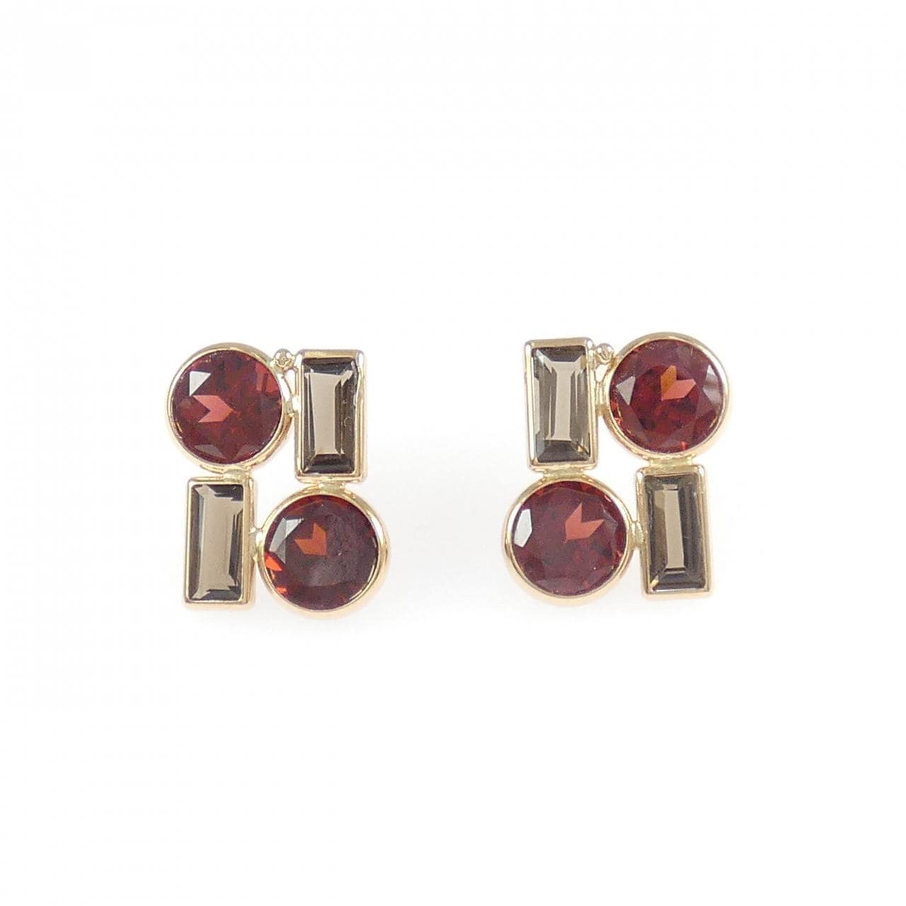 K18PG ガーネット ピアス