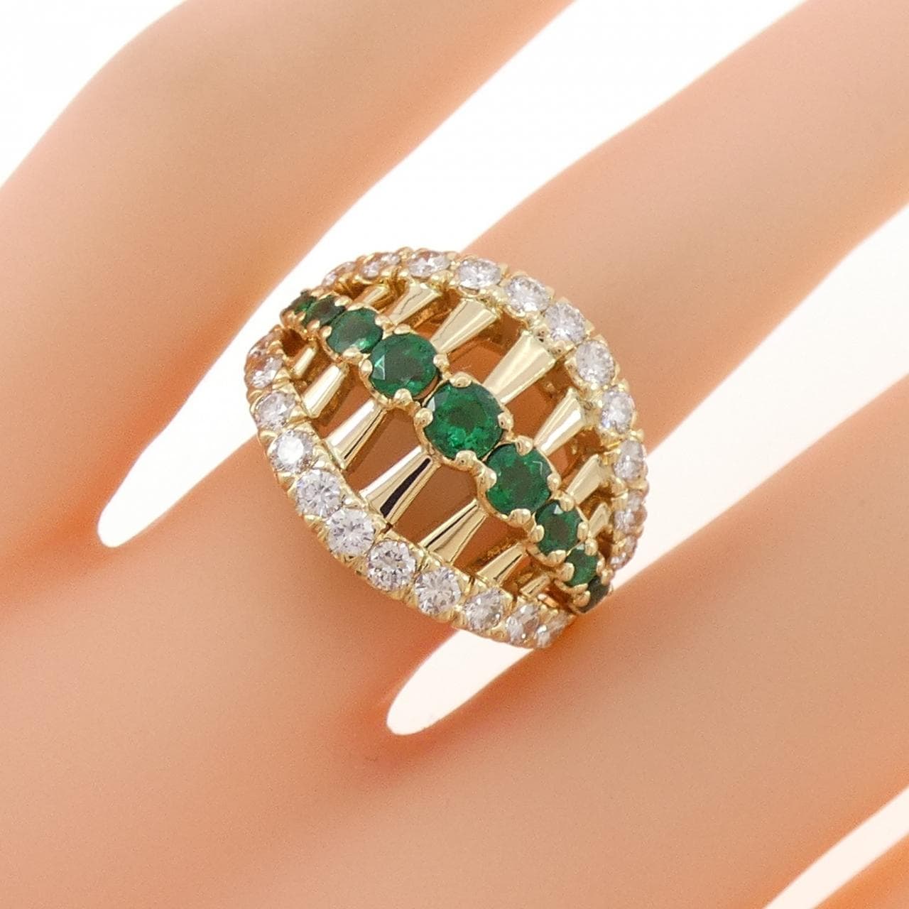 ミキモト エメラルド リング 0.74CT