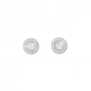 カルティエ ダムール ピアス 0.20CT 0.19CT D VVS1-2 3EXT-VG