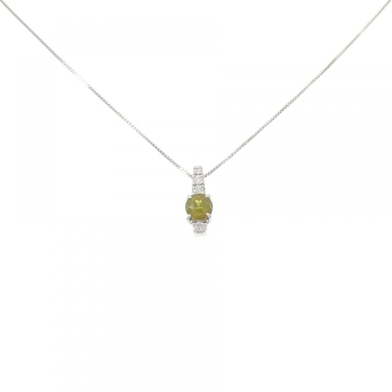PT850 スフェーン ネックレス 0.47CT