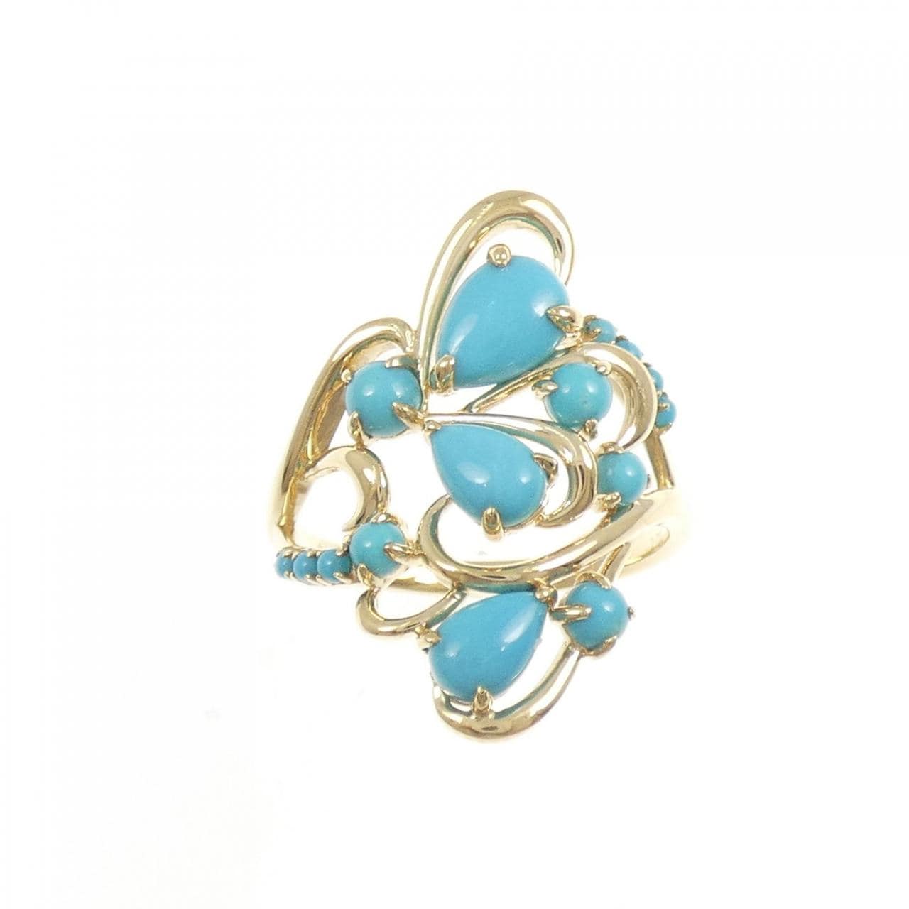 ジーエスティービー ターコイズ リング 2.00CT