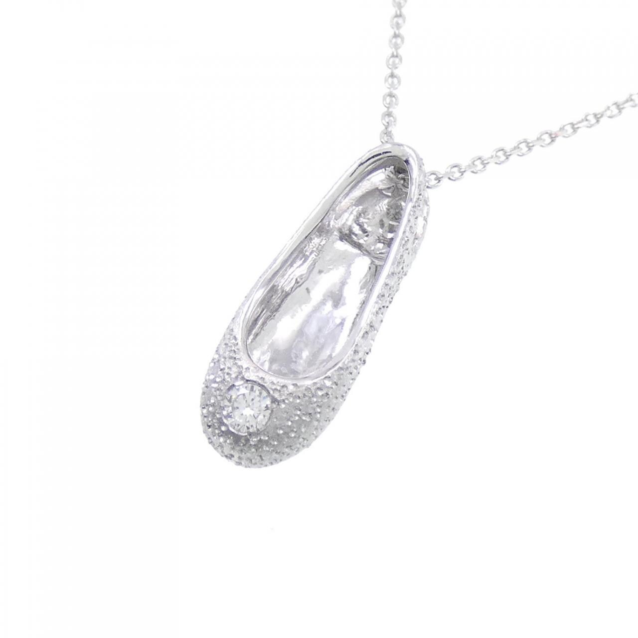 コメ兵｜K18WG シューズ ダイヤモンド ネックレス 0.04CT｜ジュエリー 