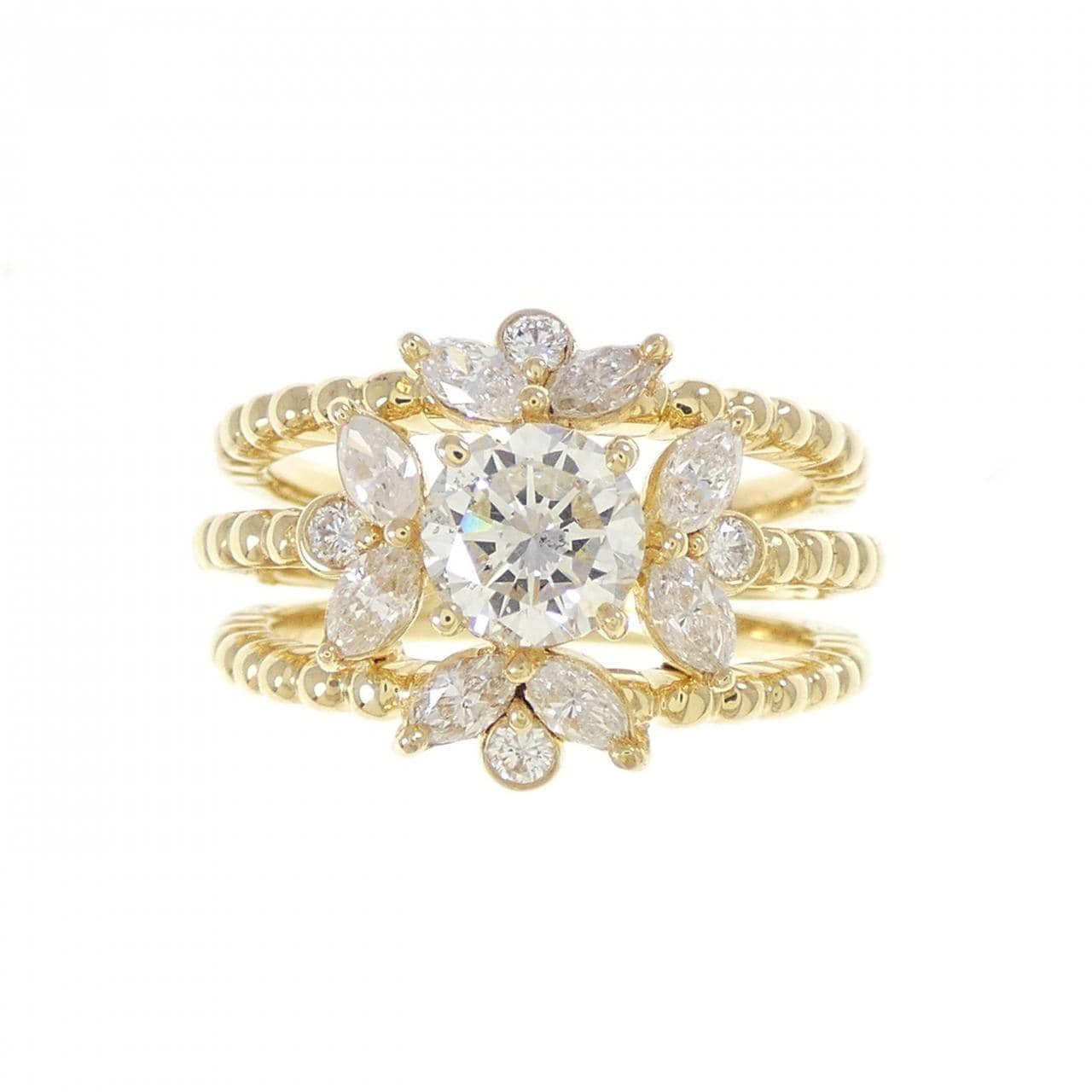 750YG ダイヤモンド リング 0.57CT