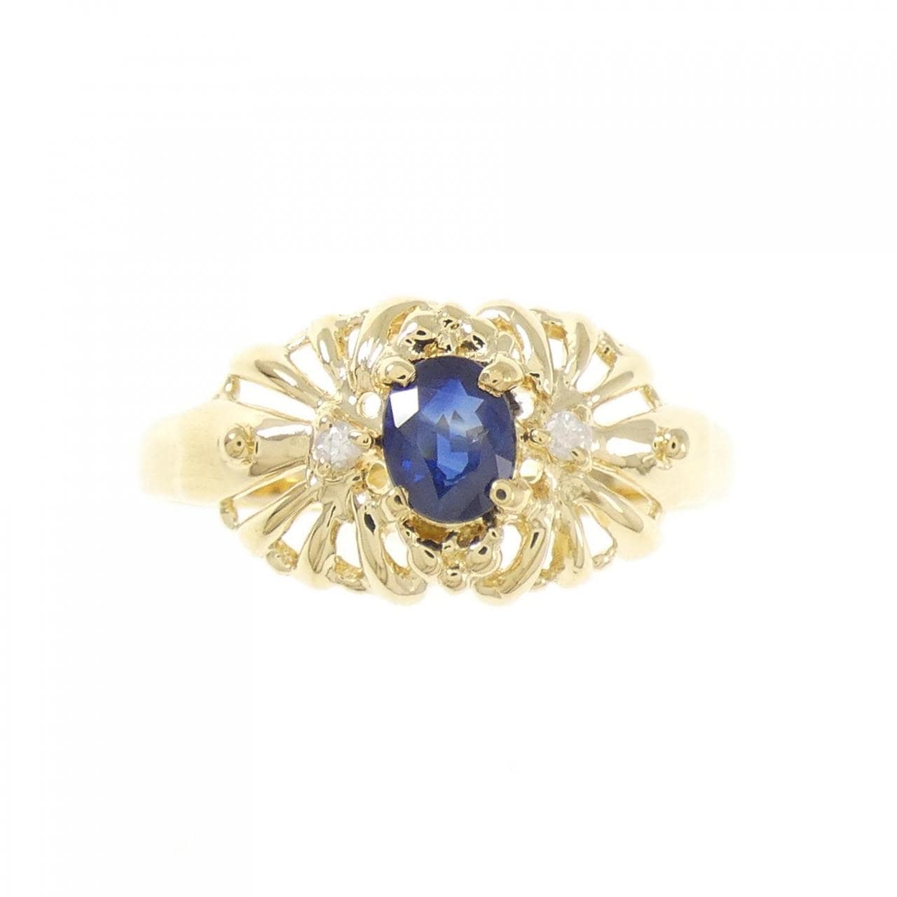 K18YG sapphire ring