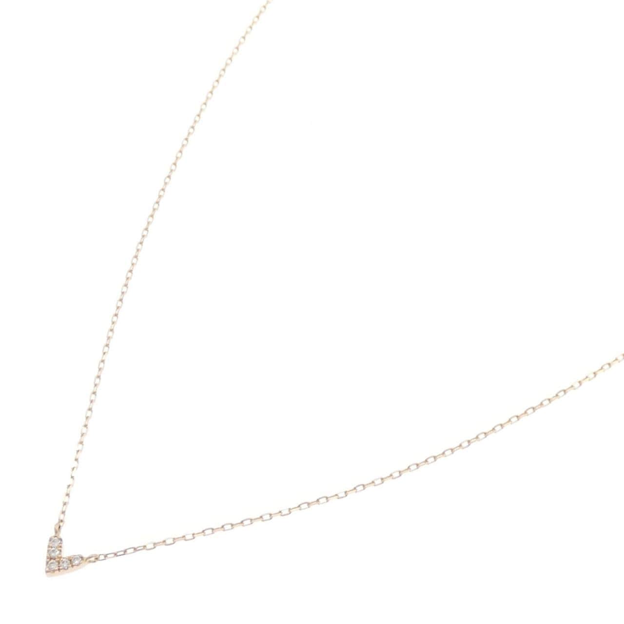K18PG heart Diamond necklace