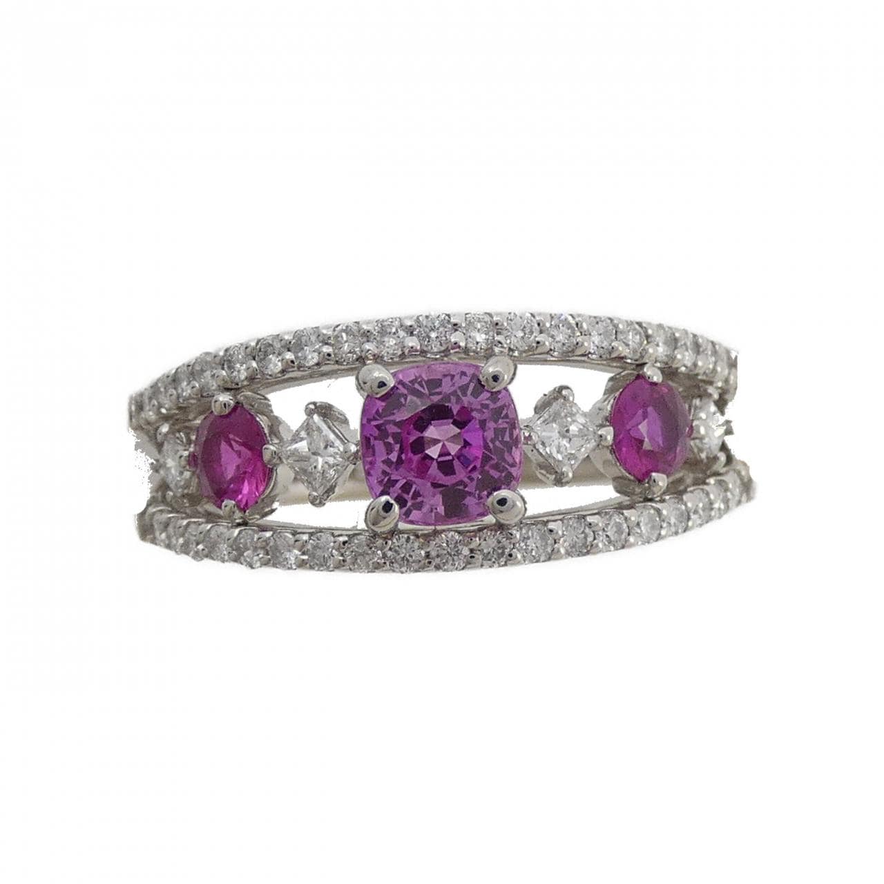 PT900 Color Stone Ring