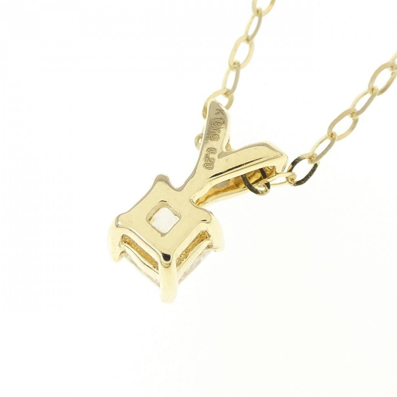 K18YG ダイヤモンド ネックレス 0.20CT