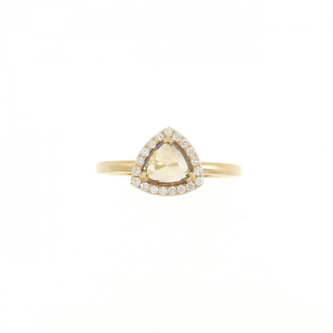 [BRAND NEW] K18YG Diamond Ring 0.72CT