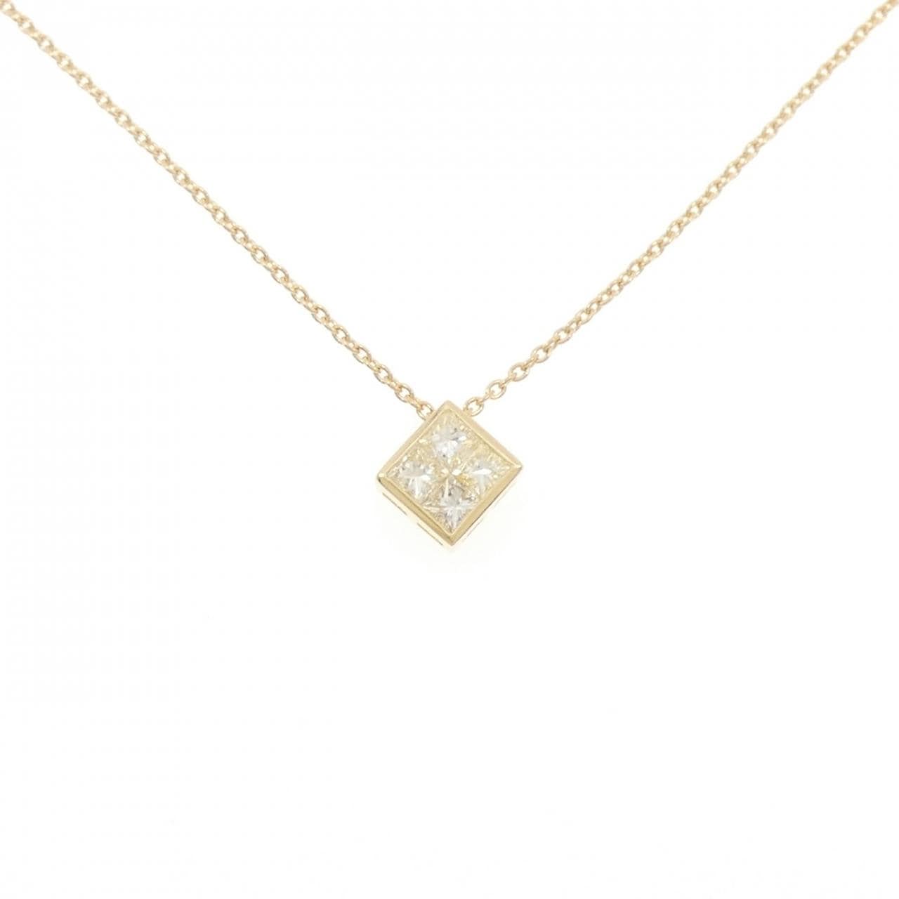 K18YG/750YG ダイヤモンド ネックレス 1.00CT