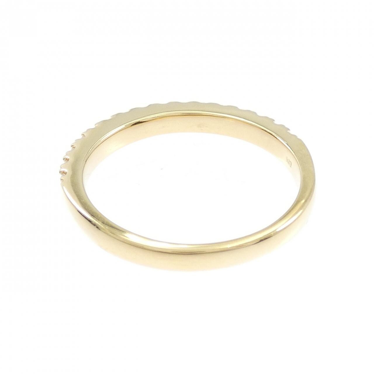 【リメイク】K18YG ハーフエタニティ ダイヤモンド リング 0.32CT