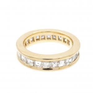 K18YG フルエタニティ ダイヤモンド リング 2.12CT