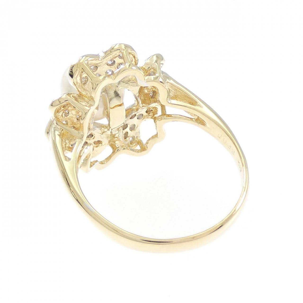 K18YG/K18WG アコヤパール リング 8mm