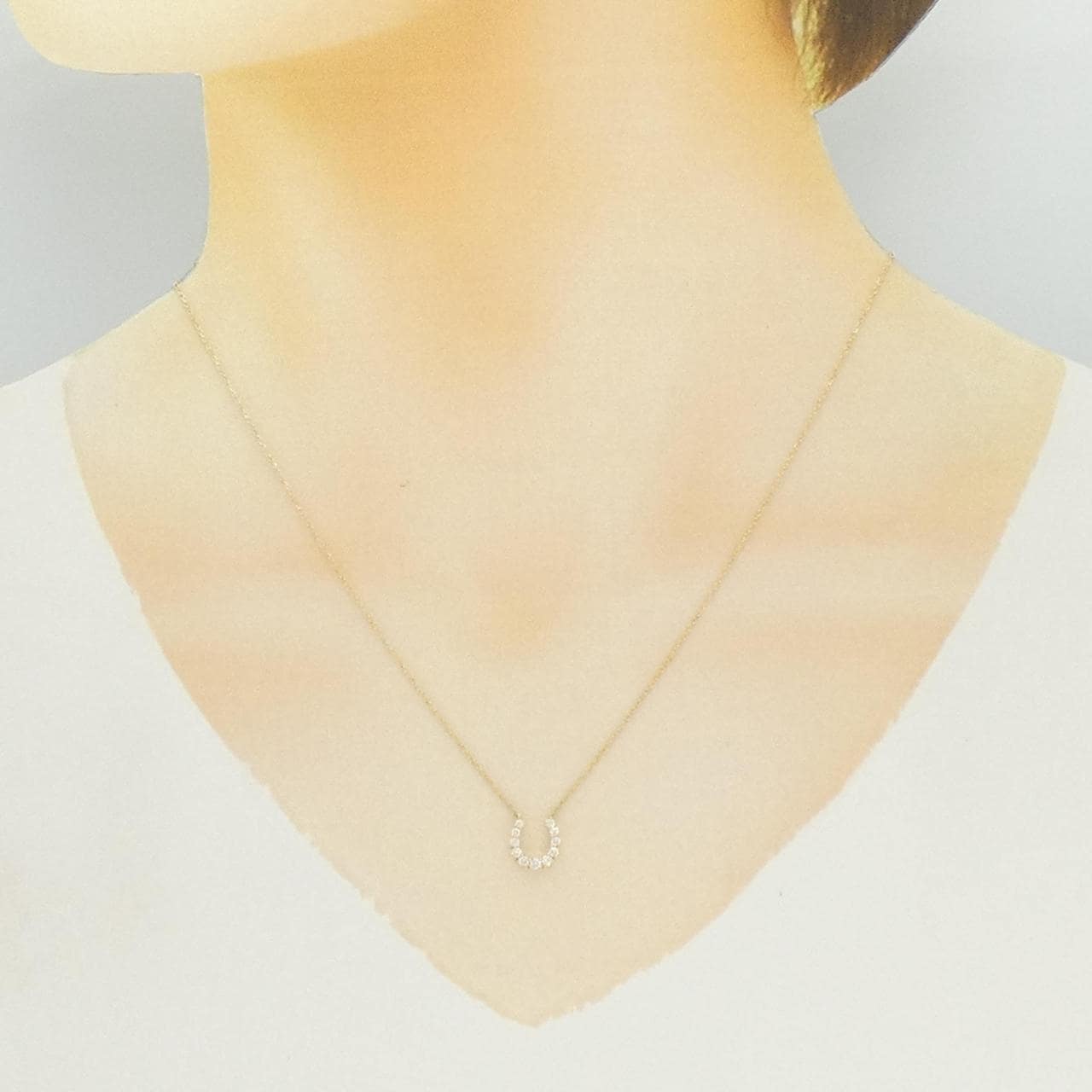 ポンテヴェキオ ダイヤモンド ネックレス 0.15CT