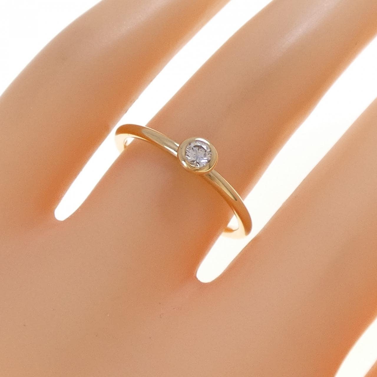 K18YG Diamond ring