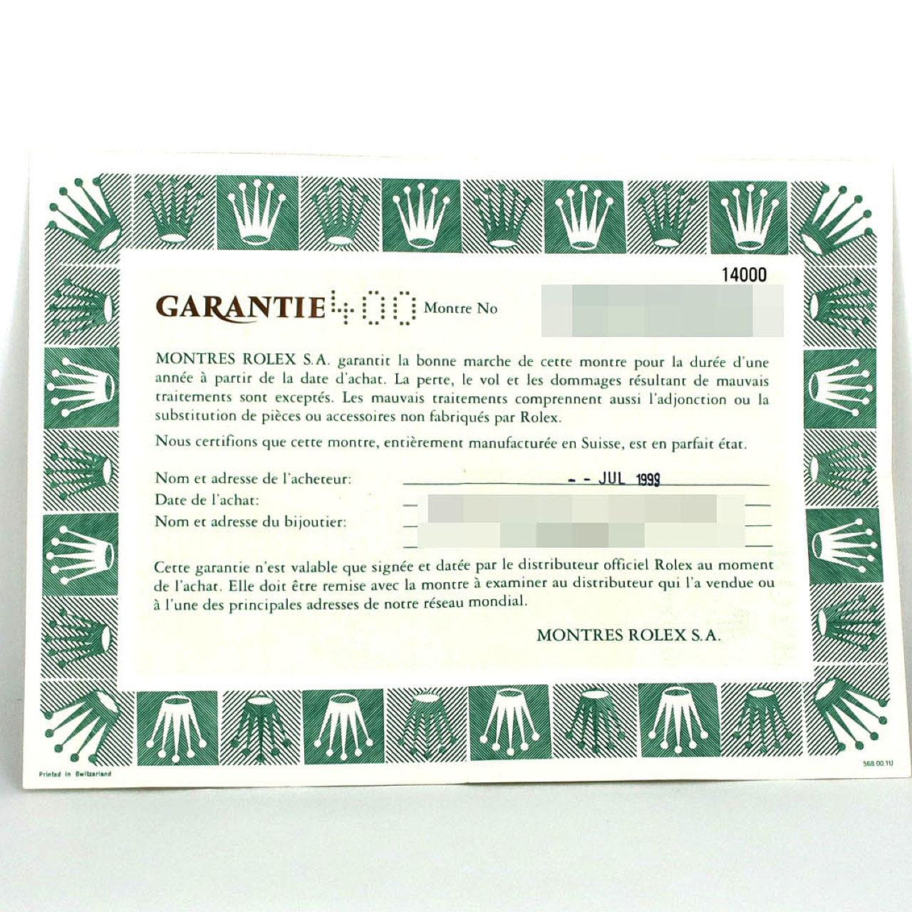 ロレックス エアキング 14000 SS 自動巻 A番