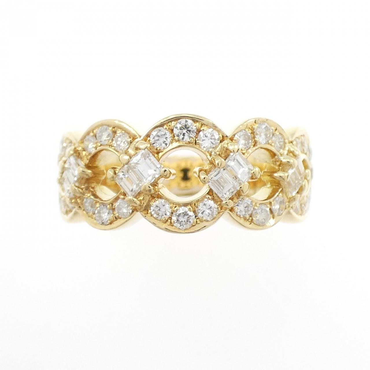 K18YG ダイヤモンド リング 0.70CT