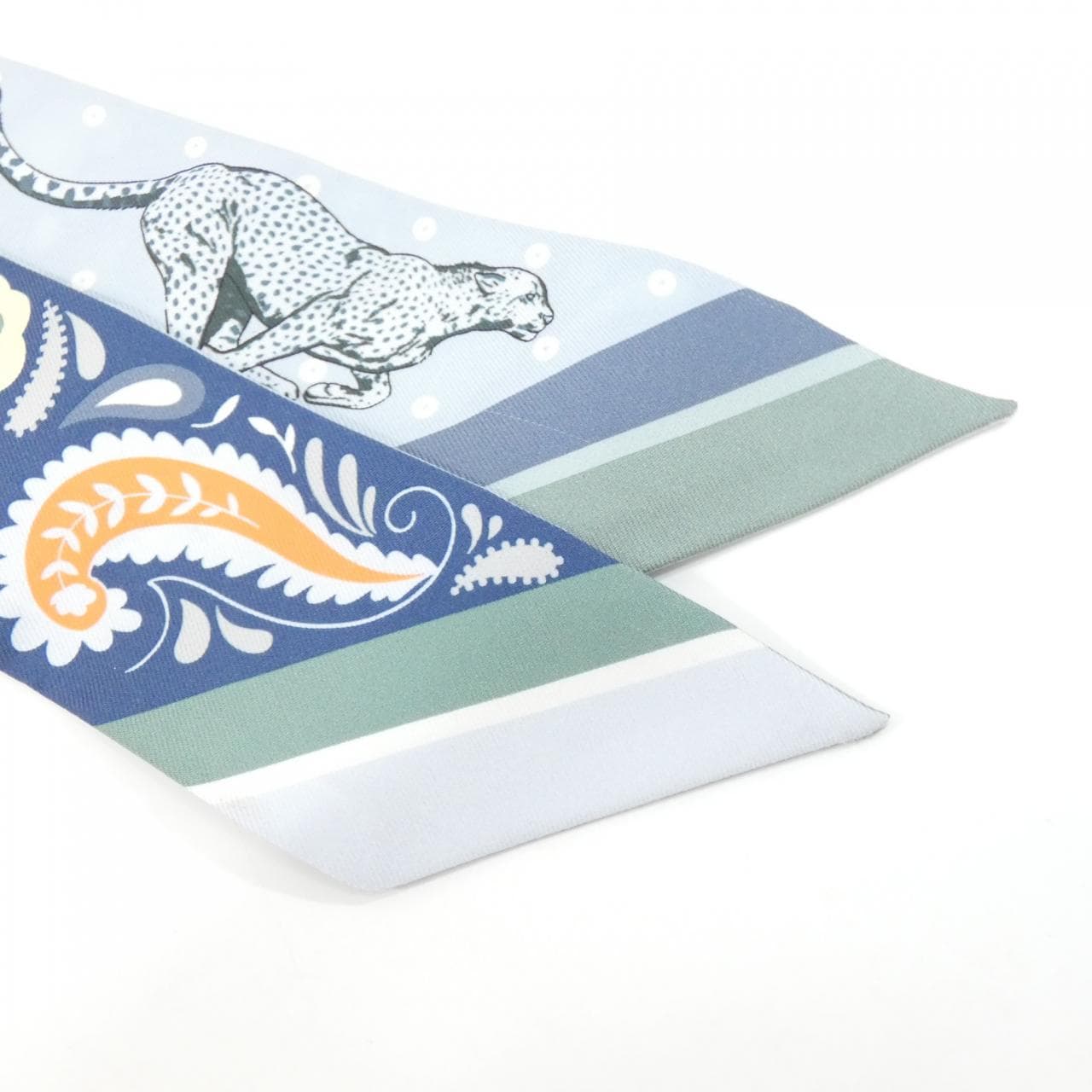 エルメス GUEPARDS BANDANA ツイリー 064179S スカーフ