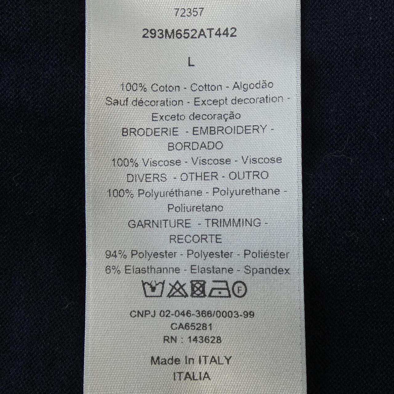 ディオール DIOR 293M652AT442 トップス
