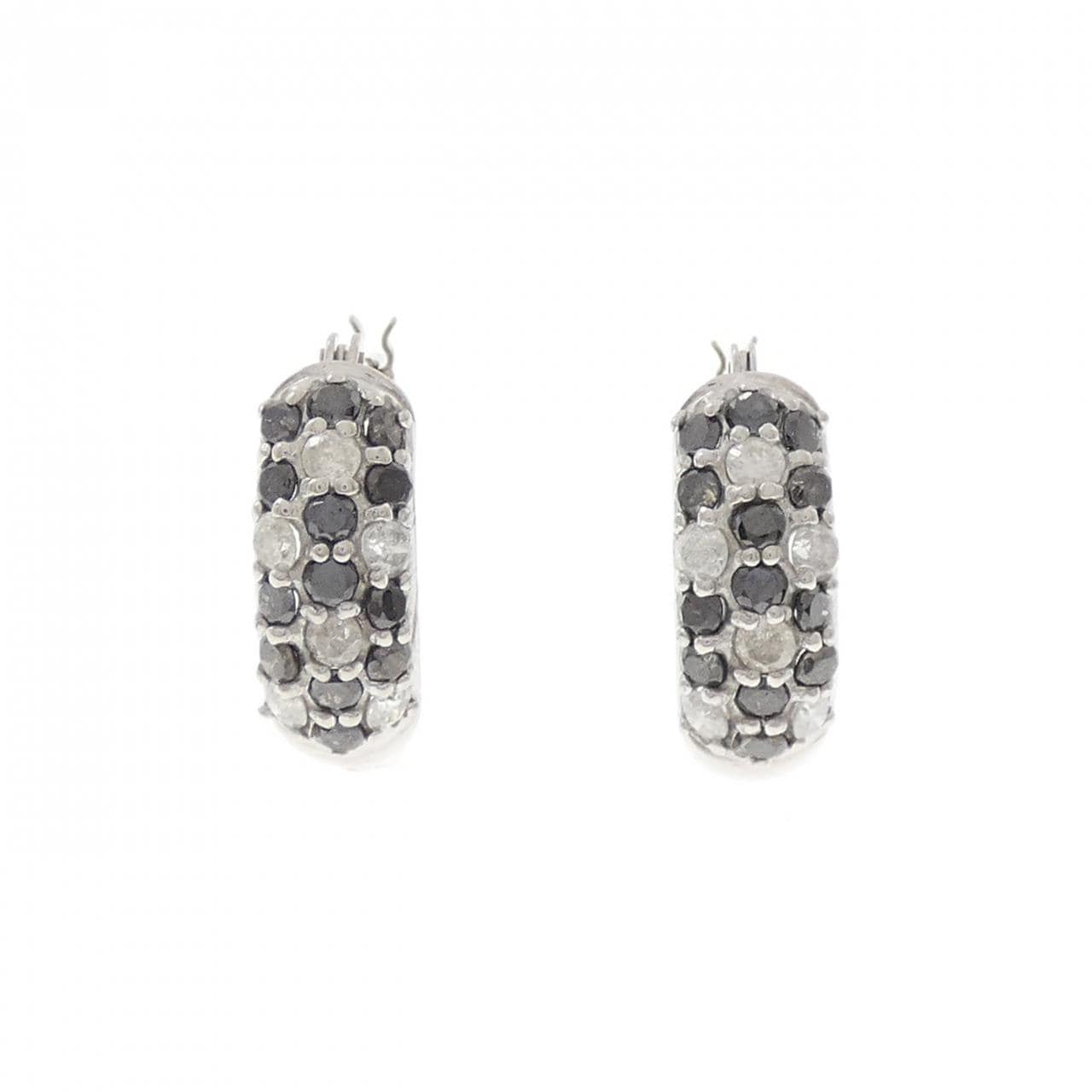 K10WG ダイヤモンド ピアス 1.00CT