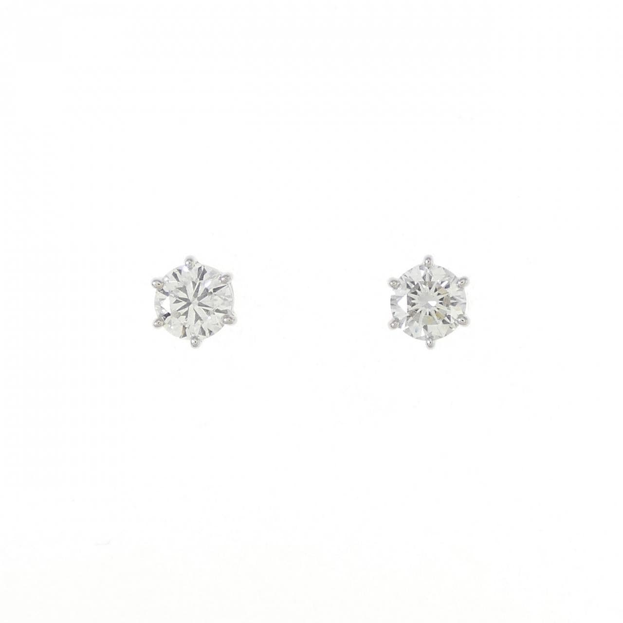 PT ダイヤモンド ピアス 0.678CT