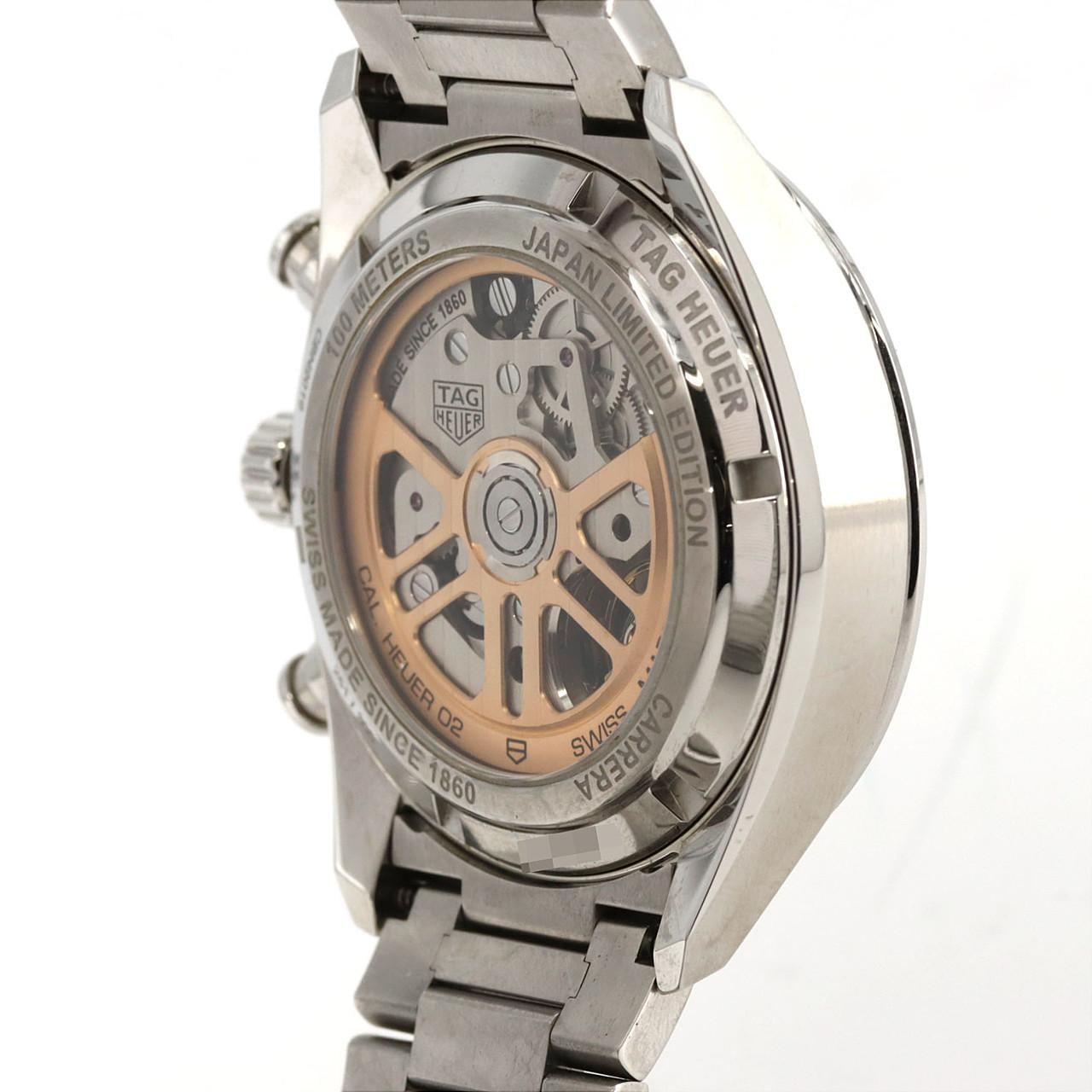 【ノーメンテナンス特価】タグ･ホイヤー カレラ･キャリバーホイヤー02クロノグラフ JAPAN LIMITED CBN2019.BA0642 SS 自動巻