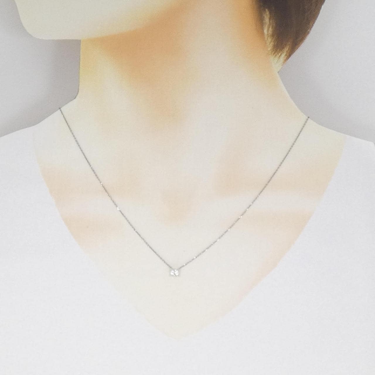 4゜C ダイヤモンド ネックレス 0.190CT