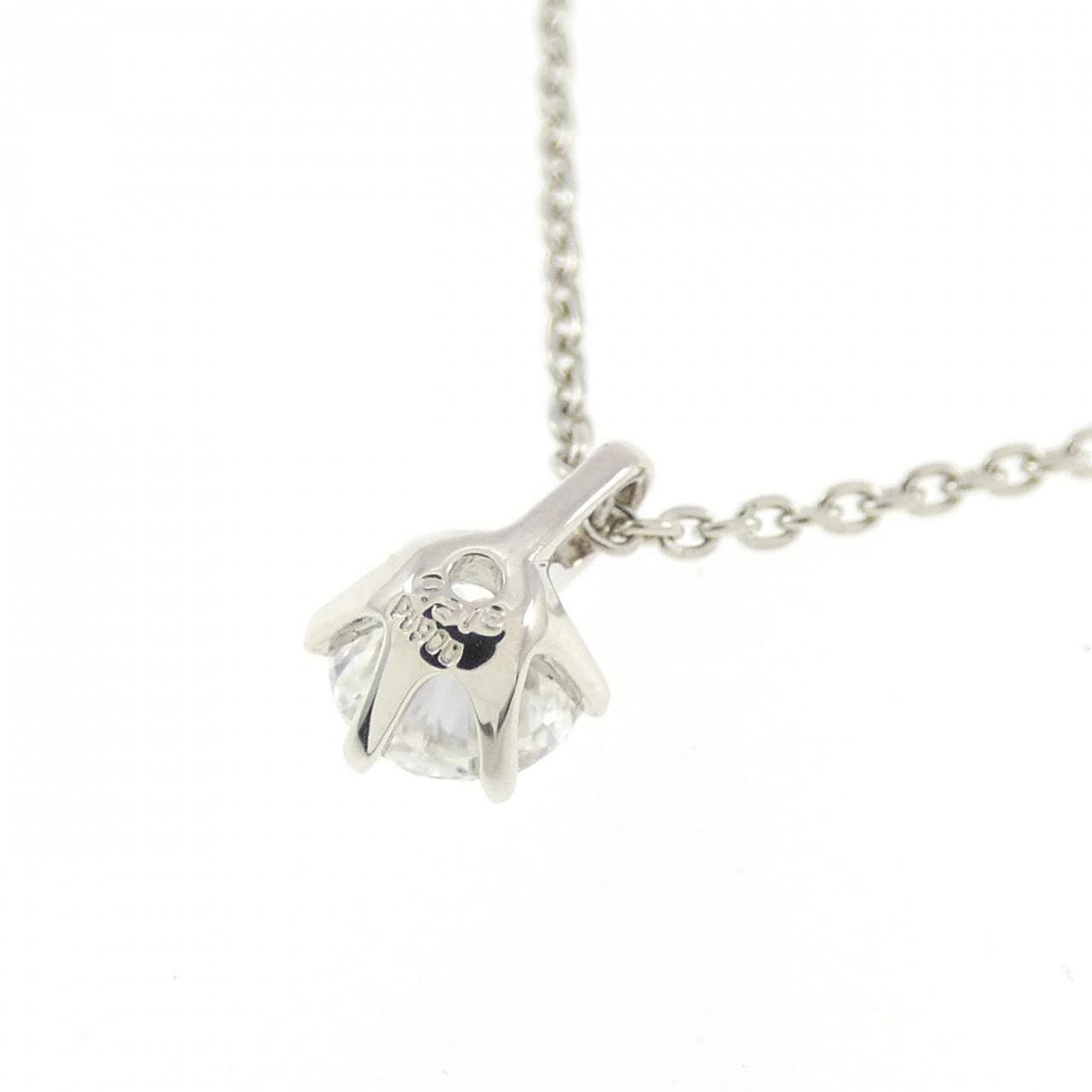 [再加工款] PT钻石项链 0.218CT D IF EXT H&C