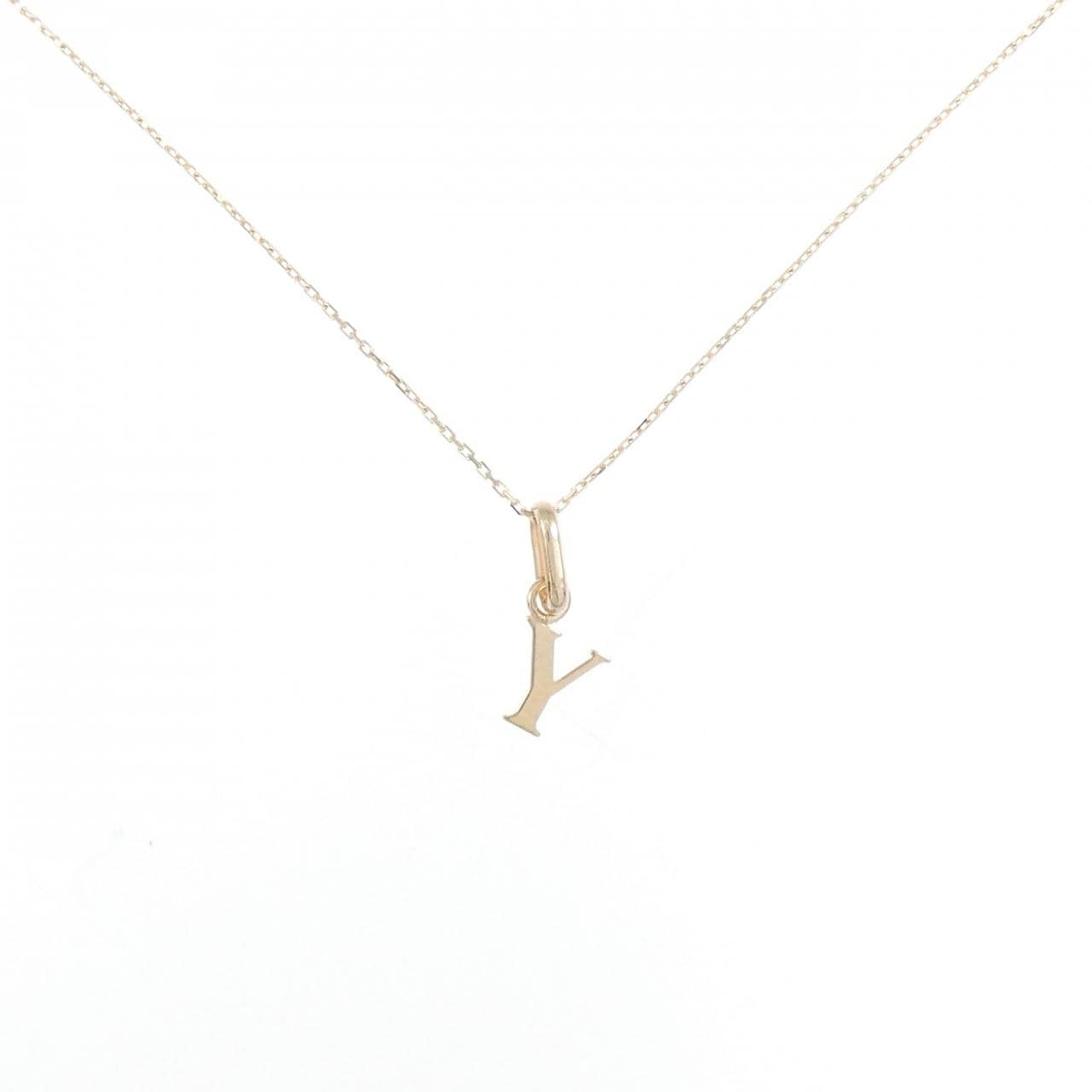 【新品】K10YG イニシャルY ネックレス