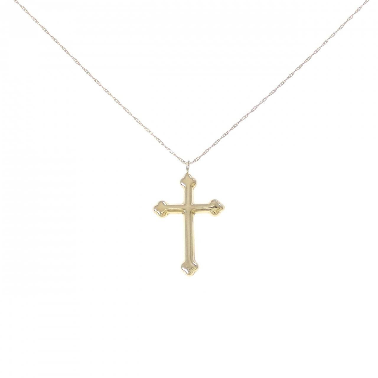 K18YG クロス ネックレス