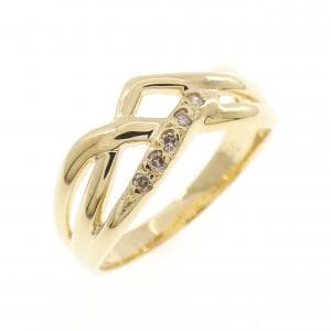 K18YG ダイヤモンド リング 0.03CT