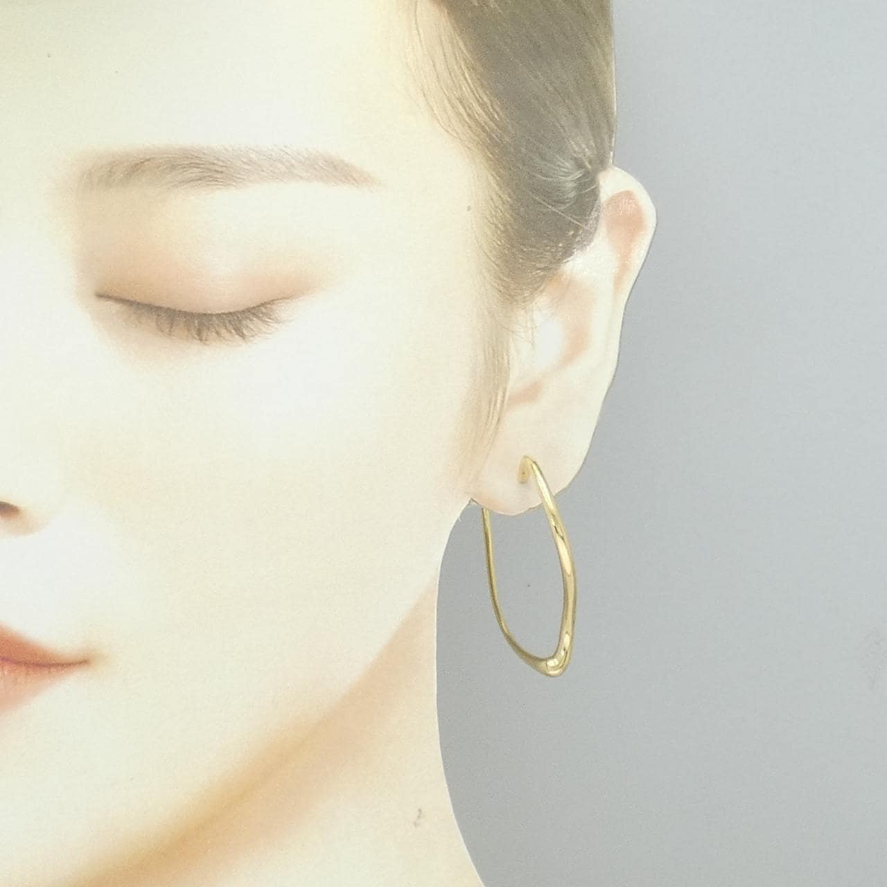 ティファニー オープンハート フープ ピアス 片耳