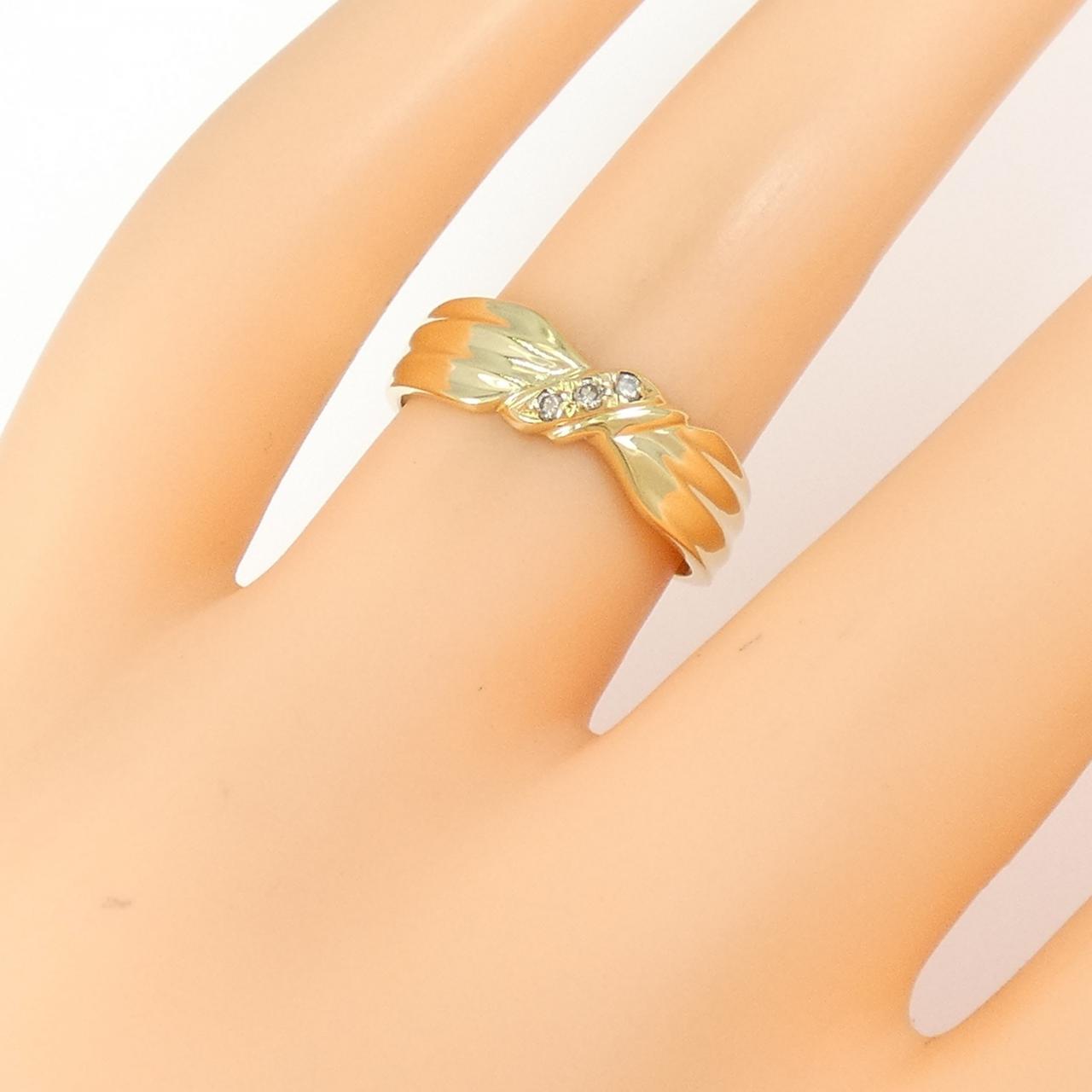 K18YG ダイヤモンド リング 0.04CT