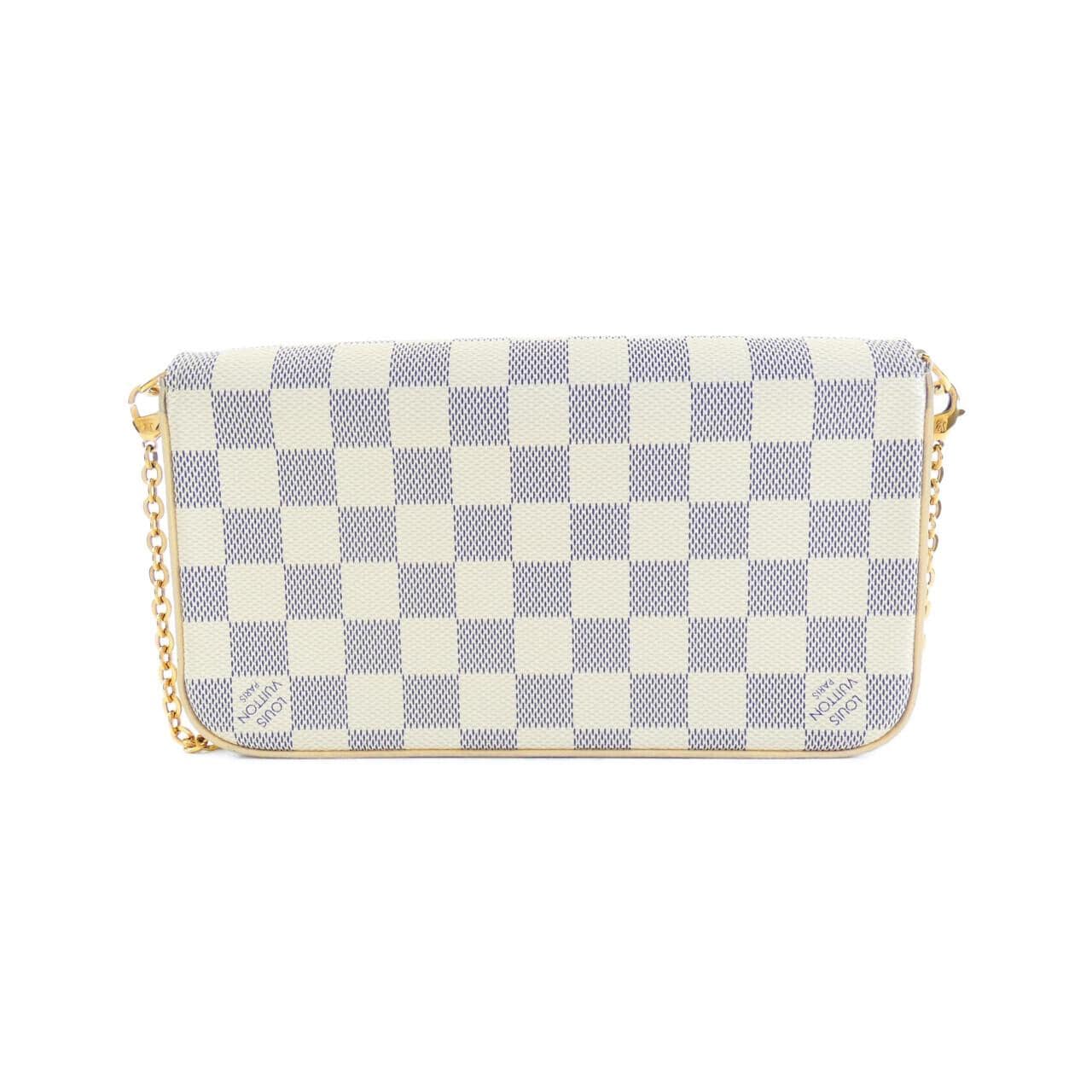 LOUIS VUITTON Damier Azur Pochette Felicie N63106 Shoulder Bag