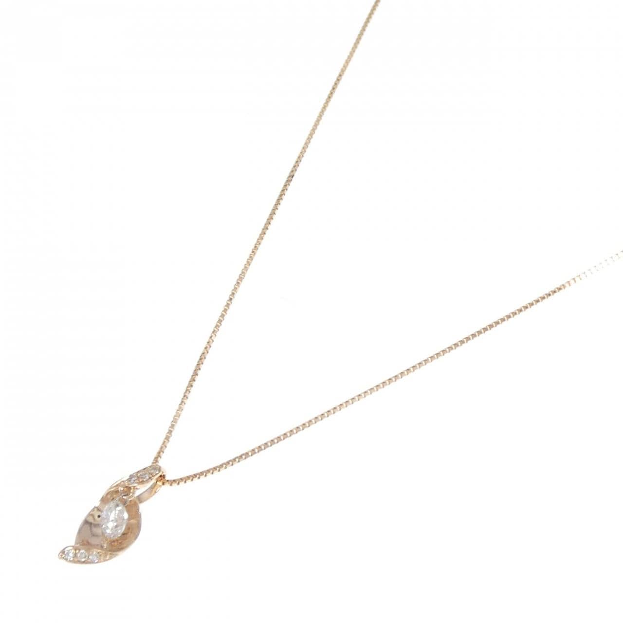 K18PG ダイヤモンド ネックレス 0.30CT