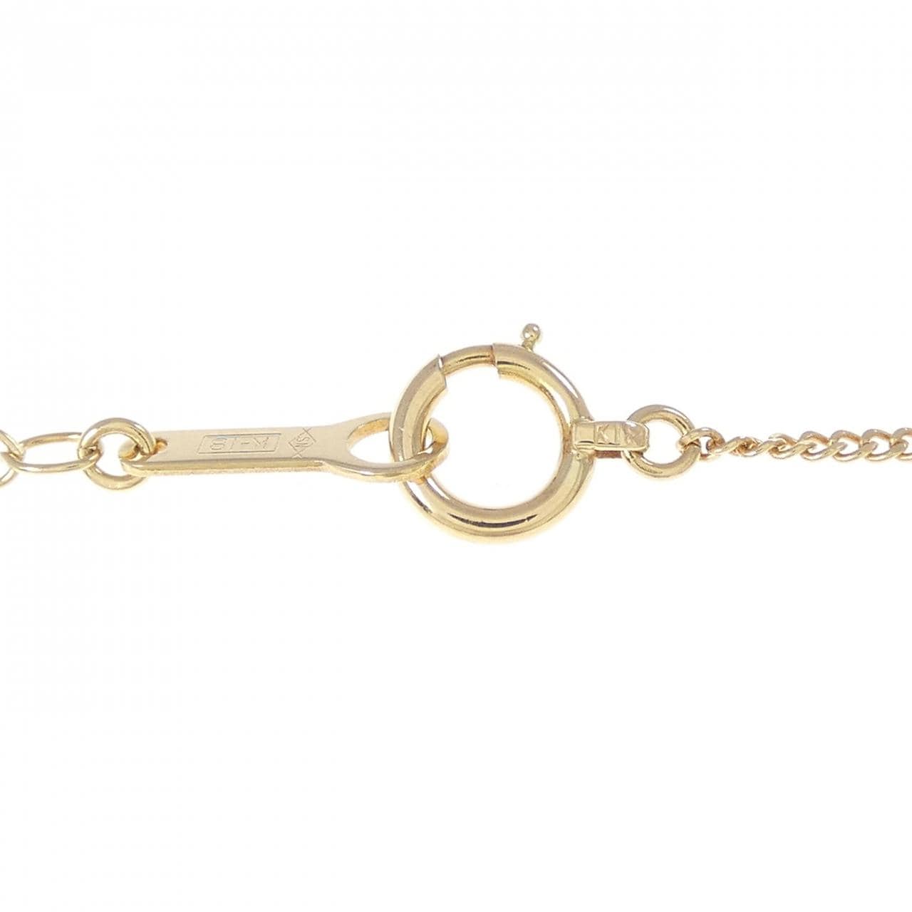 K18YG ソリティア ダイヤモンド ネックレス 0.14CT