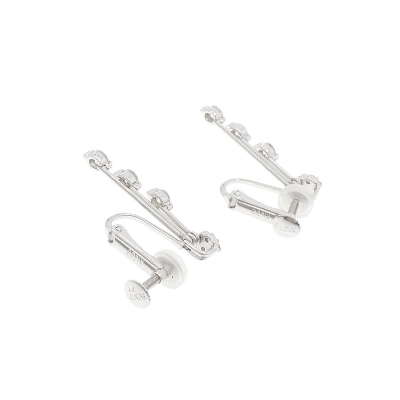 PT900/K14WG ダイヤモンド イヤリング 0.60CT