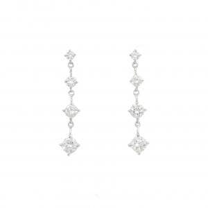 PT900 ダイヤモンド ピアス 0.80CT