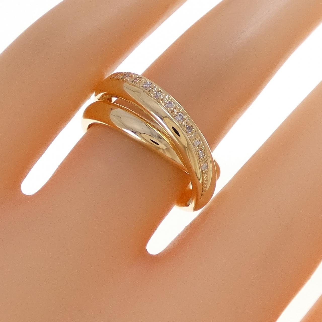 K18YG ダイヤモンド リング 0.07CT