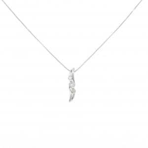 K18WG ダイヤモンド ネックレス 0.17CT