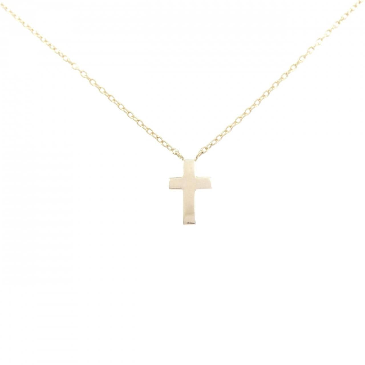 K10YG クロス ネックレス