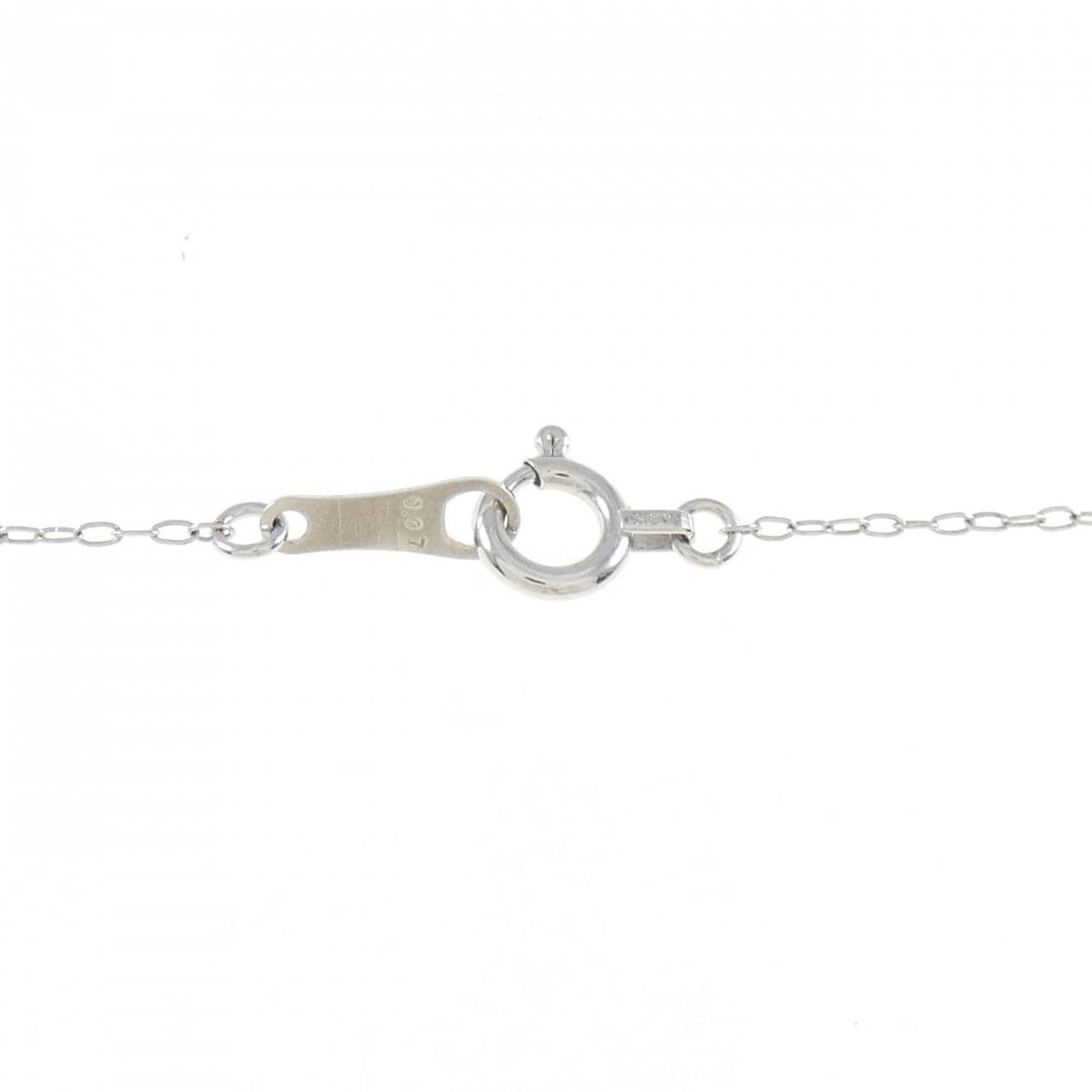 【新品】K18WG ダイヤモンド ネックレス 0.07CT