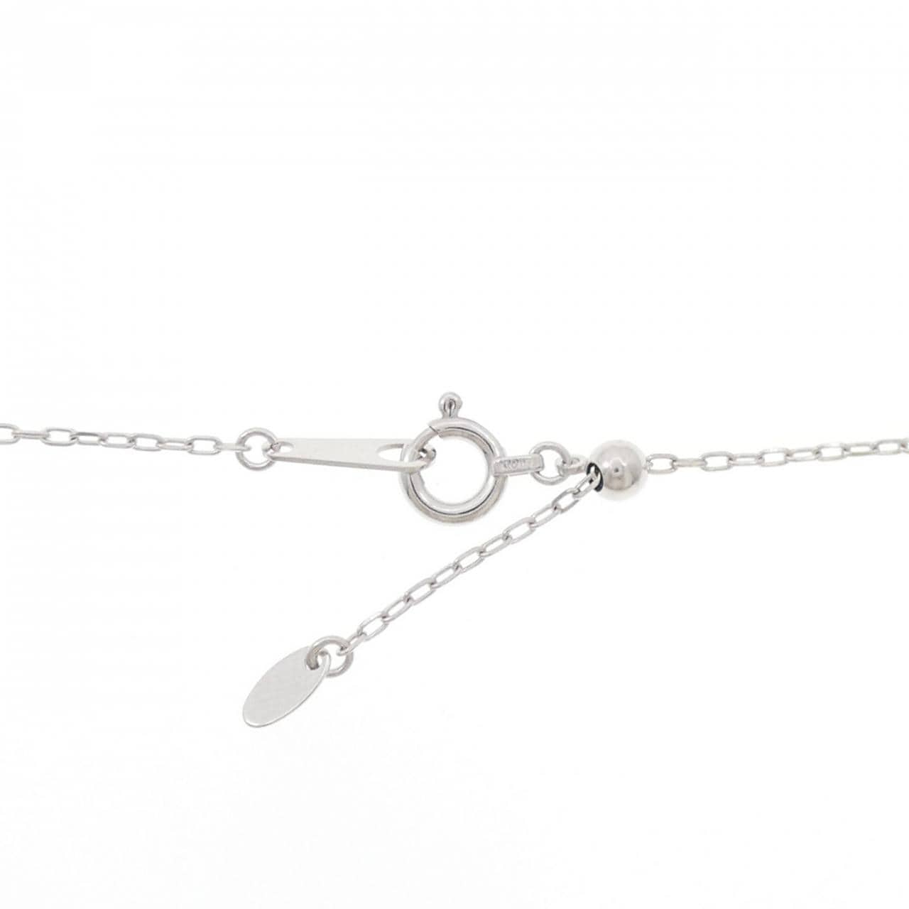 K18WG フラワー ダイヤモンド ネックレス 1.07CT