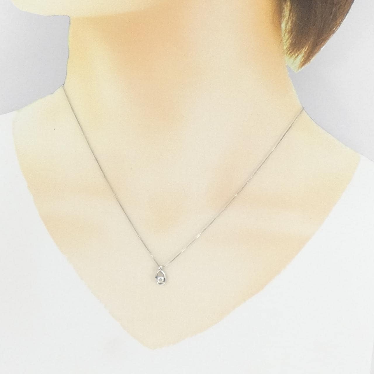 PT850 ダイヤモンド ネックレス 0.14CT