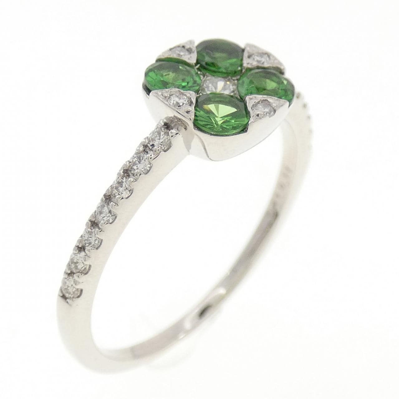 PT900 ガーネット リング 0.41CT