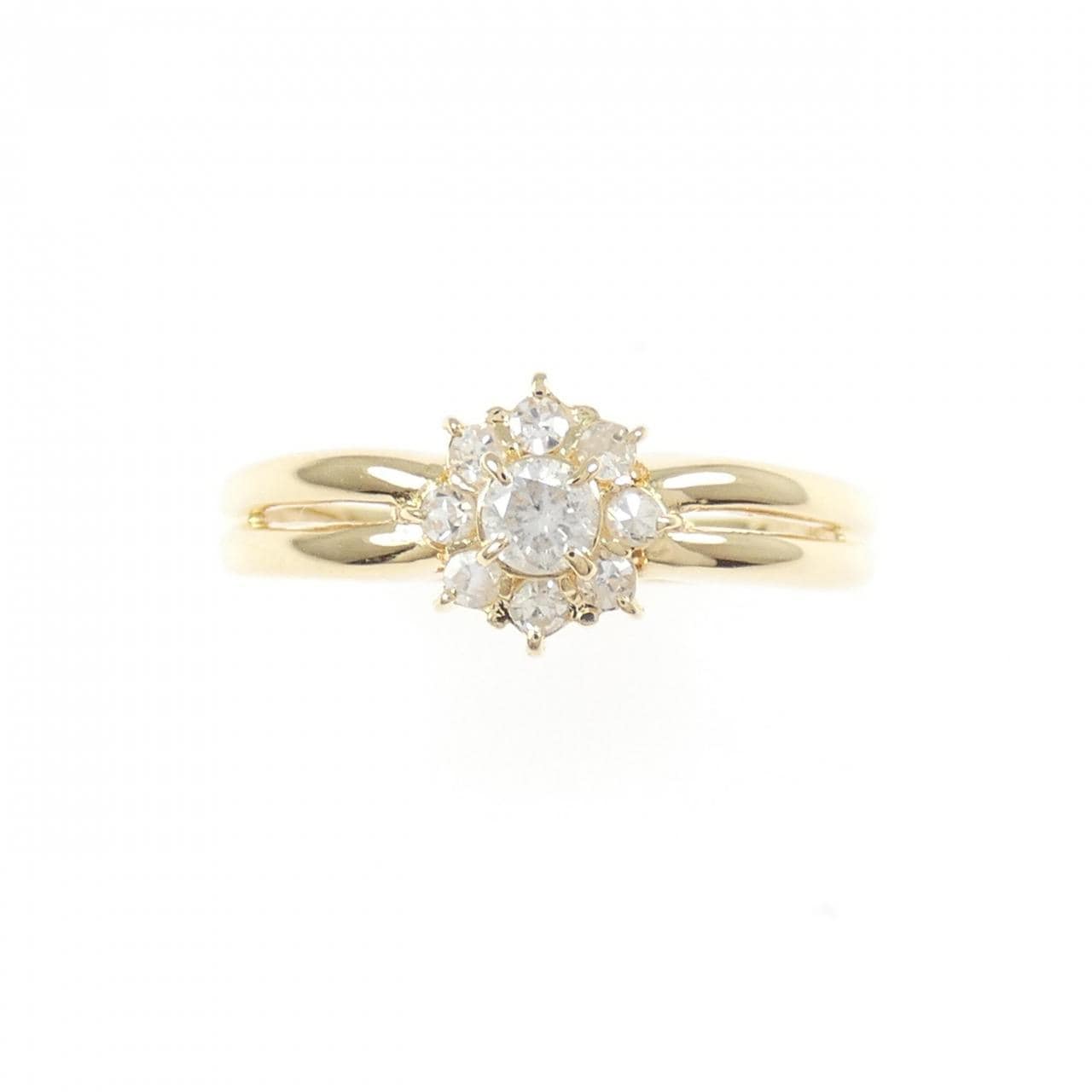 K18YG ダイヤモンド リング 0.20CT