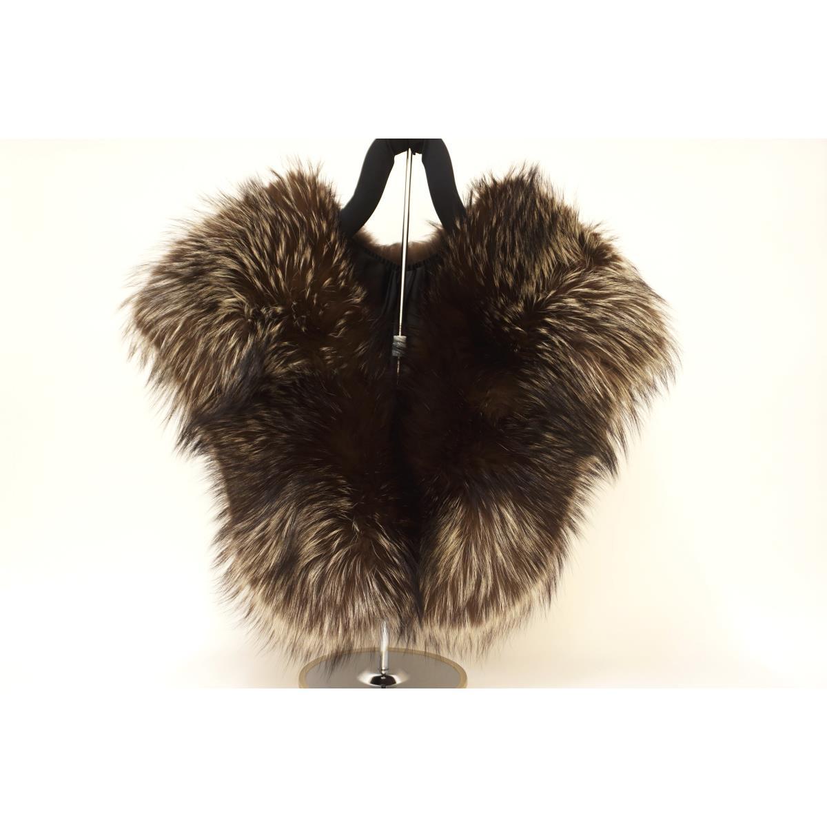 毛皮披肩銀色FOX