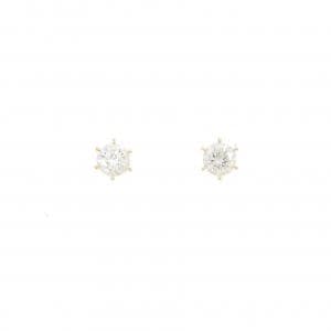 【新品】K18YG ダイヤモンド ピアス 0.319CT 0.317CT G SI2 Good