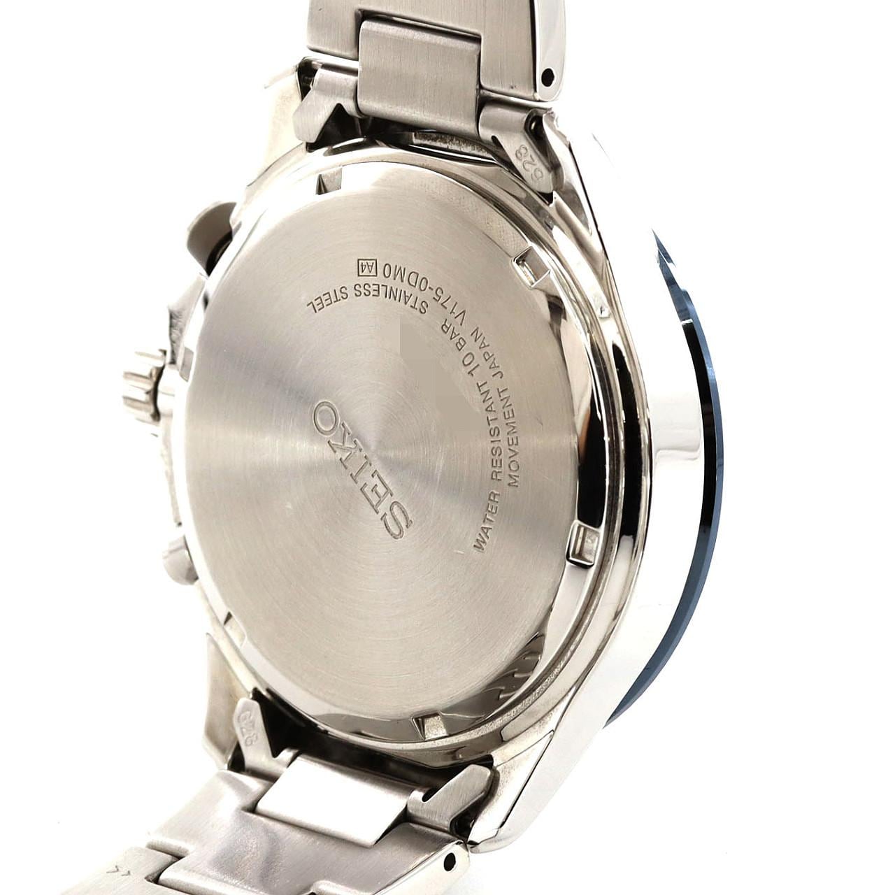 セイコー クロノグラフ V175-0DM0/SSC495P1 SS ソーラークォーツ