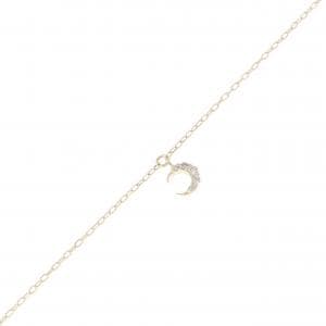 K10YG ムーン ダイヤモンド ブレスレット 0.03CT