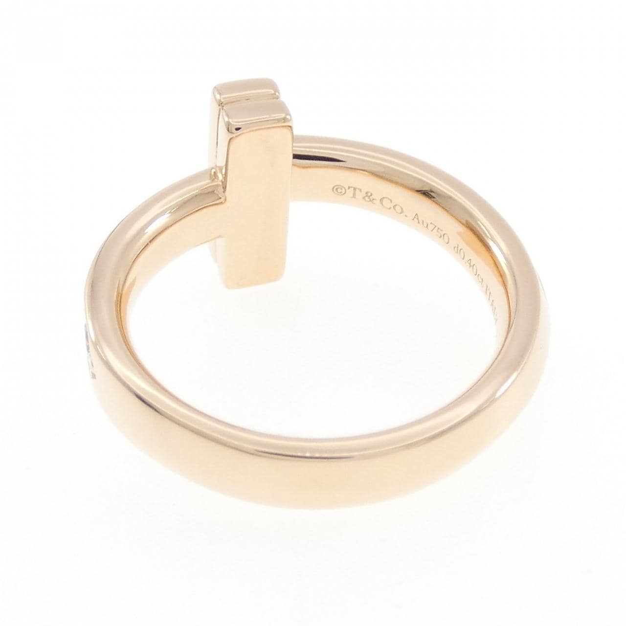 ティファニー Tワン ナロー リング 0.40CT